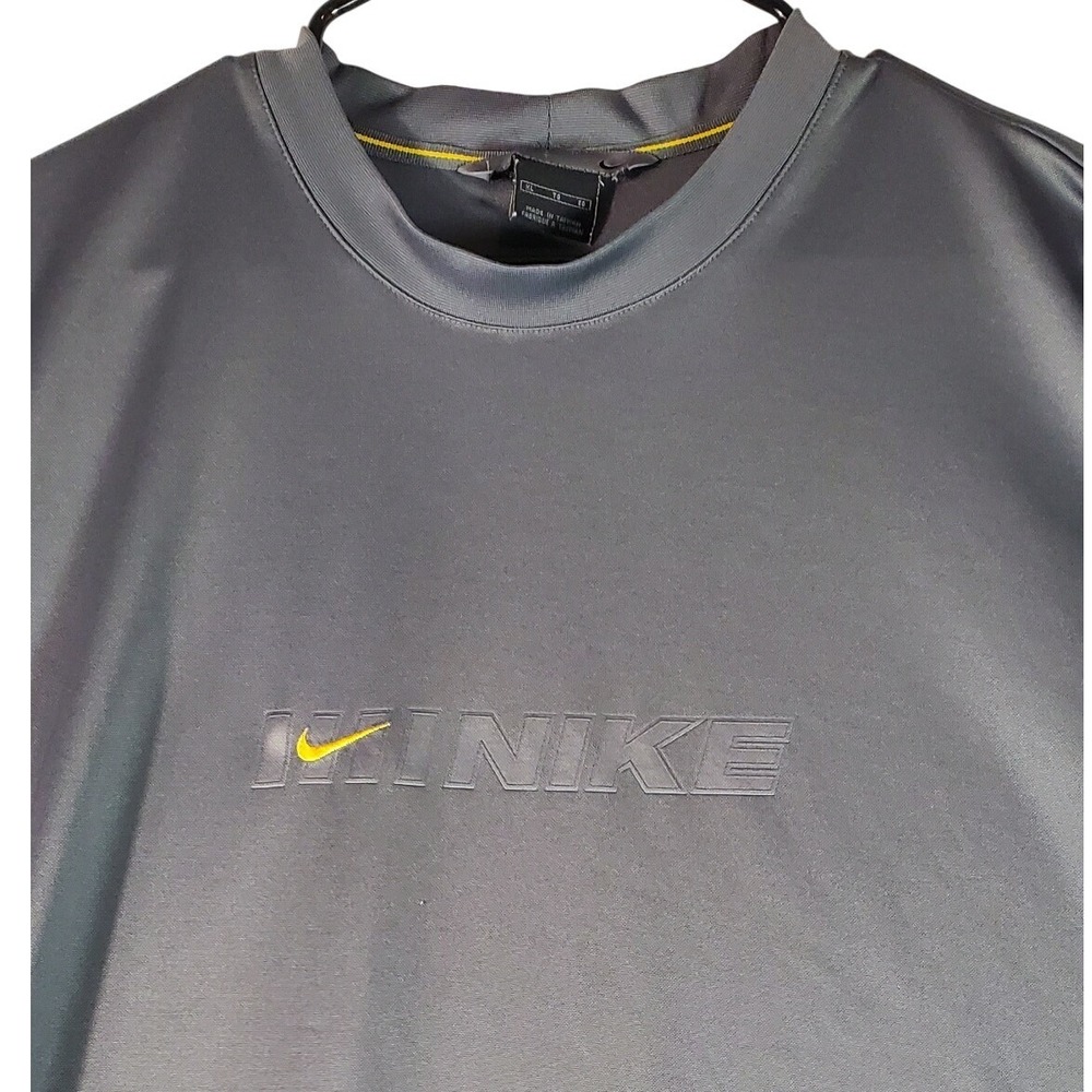Nike Men's Long Sleeve Gray Athletic‎ Performance TShirt XL